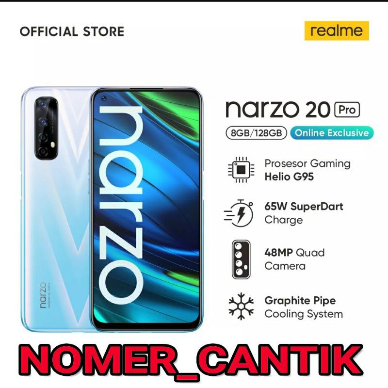 REALME NARZO 20 PRO 8/128 GB GARANSI RESMI