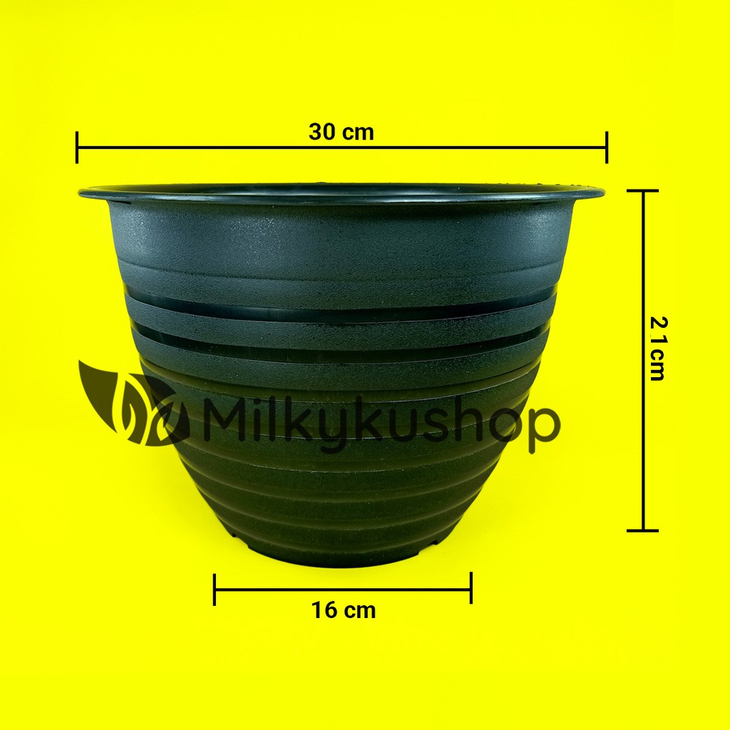 POT MIP PAK TANI P30 TAWON HITAM 30 CM - POT BUNGA TANAMAN