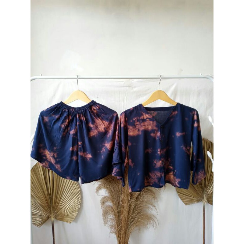 Set tie dye/ one set tie dye/set crop tie dye