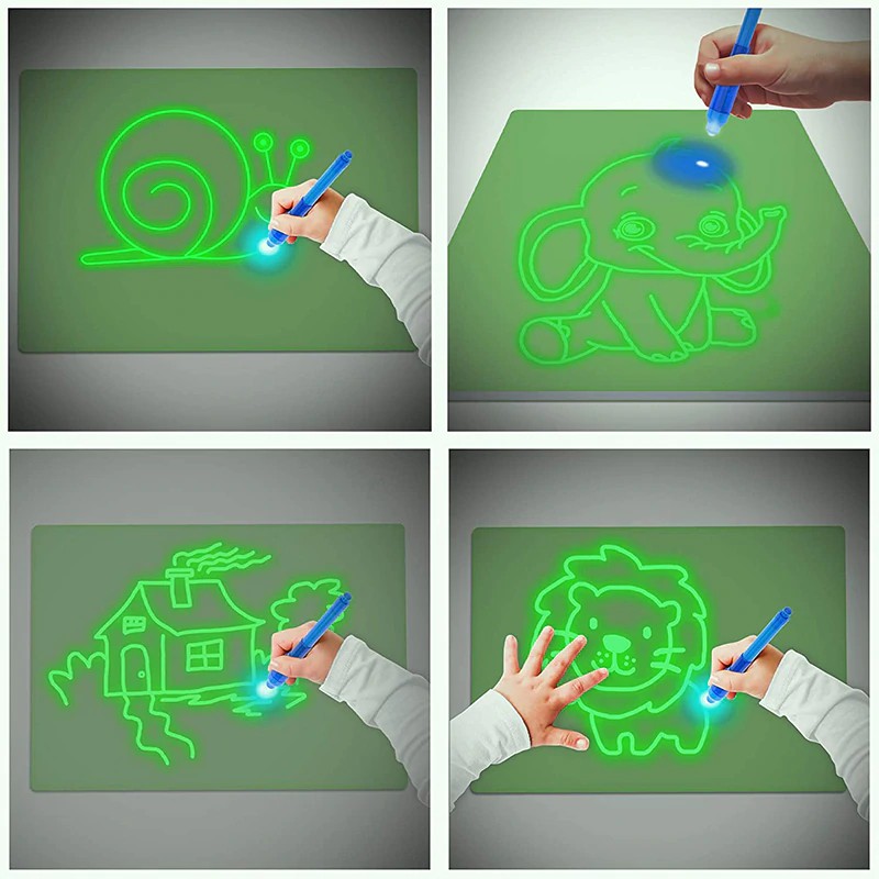 Magic Luminous Drawing Board A4 / Mainan Papan Gambar Ajaib / Mainan Edukasi Anak