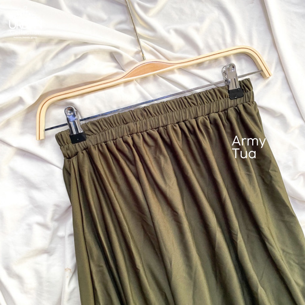 ROK POLOS MAYUNG PREMIUM / BASIC SKIRT / ROK PERREMPUAN / SKIRT / M FIT TO XLL-Army Tua