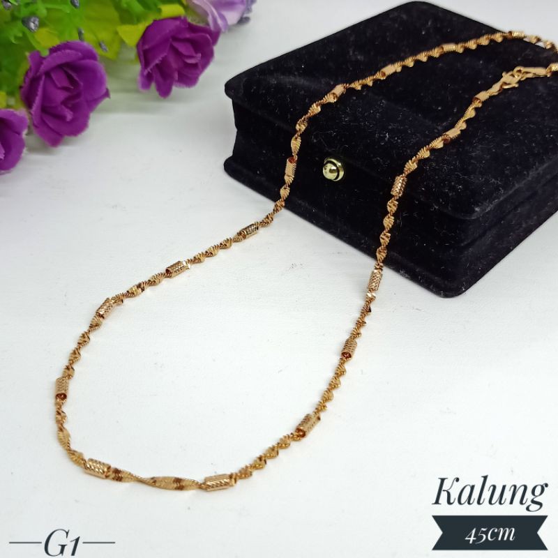 Kalung warna emas 45cm KL0004445