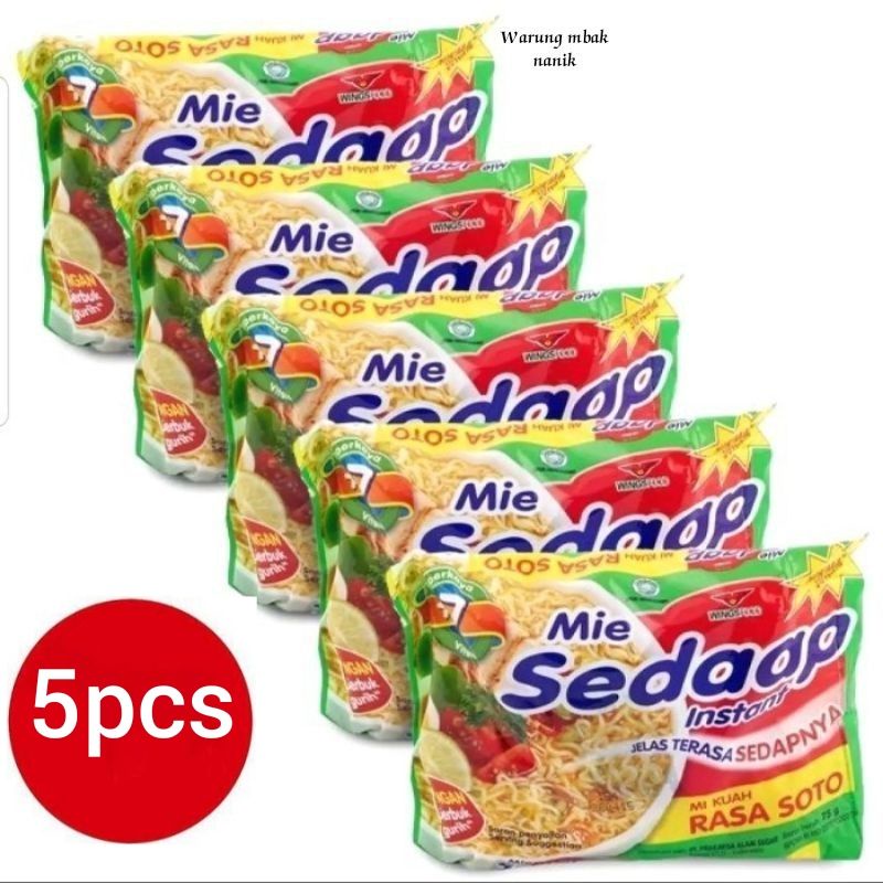 

Mie sedaap rasa soto 5bungkus