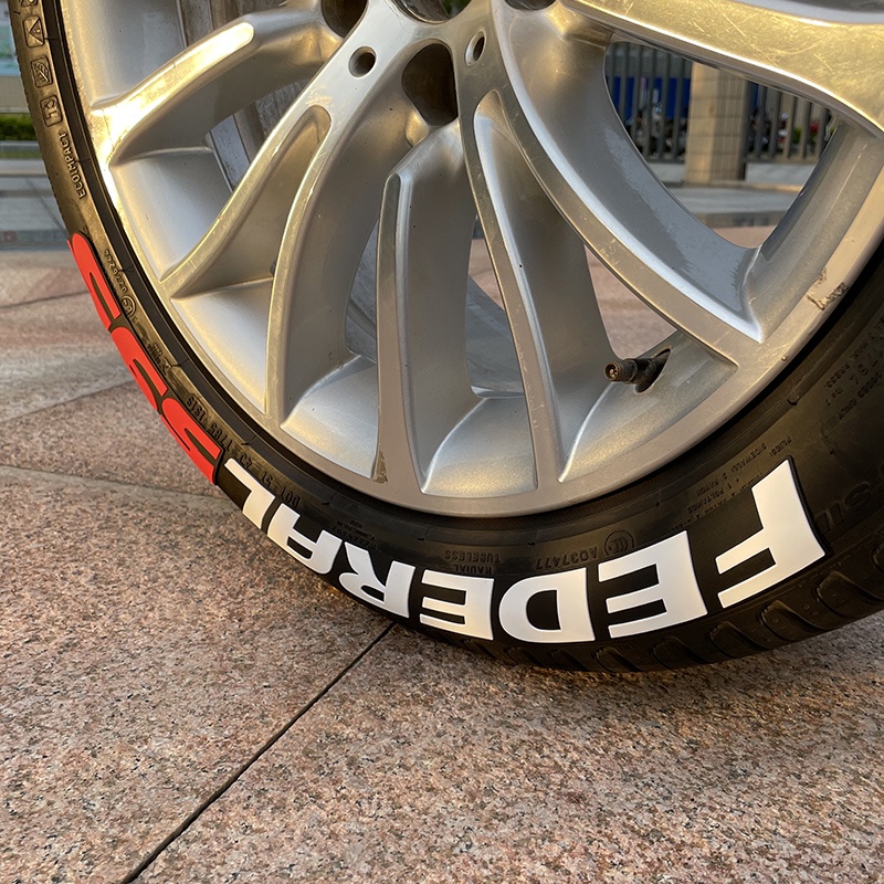 1 Set Stiker Motif Tulisan Federal 595 Siam Untuk Dekorasi Velg Sepeda Motormobil 1 Wheel