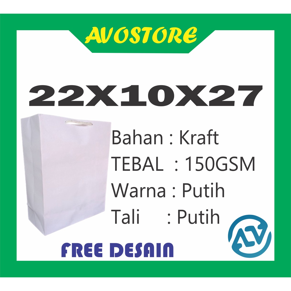 

Tas Kertas Paperbag Putih Sablon Souvenir Pernikahan