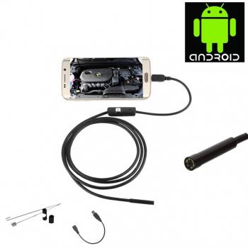 Android 7mm 4cm Focal Distance Endoscope 480P 2M / Endoscope Camera Android Waterproof 480P 2M / Kamera Mini Android Focal Distance Endoscope Camera / Camera Endoscope Telinga Android Camera Endoscope Anti Air Kecil Mini Kabel Micro USB OTG Ke Hp