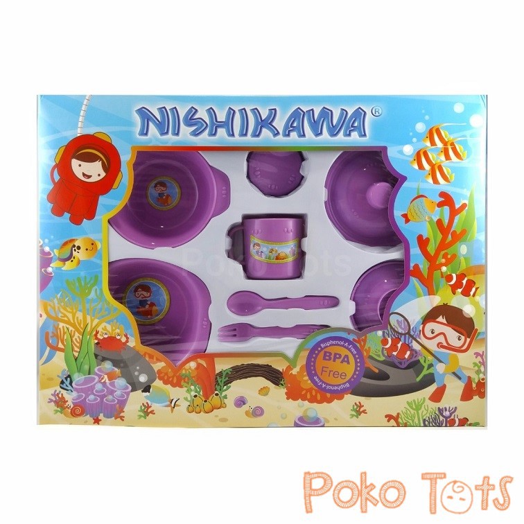 Nishikawa Feeding Set 8403E Tempat Makan Bayi 8pcs BPA FREE