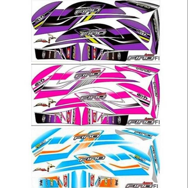 Stiker Fino 125 Fi F1  Striping  Motor  semi decal motor fino 125 fi semi full body