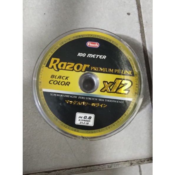 benang senar premium casting PE X12 Razor