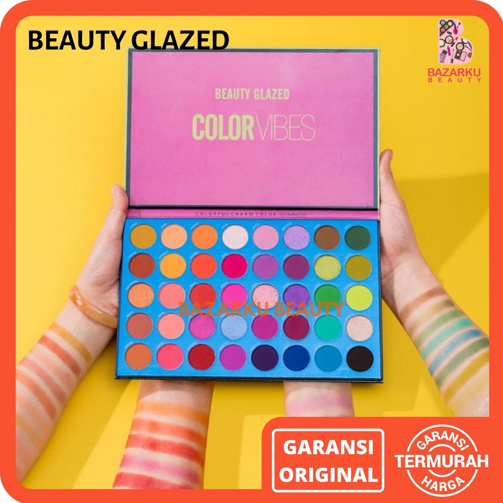 Beauty Glazed Color Vibes Eyeshadow Pallete Eyeshadow Palet Eyeshadow Matte Eyeshadow Beauty Glazed