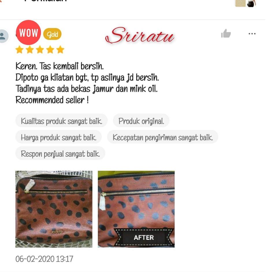 Harga Murah.. PARFUM PENCEGAH JAMUR & BAU TAS KULIT/SINTETIS/KANVAS
