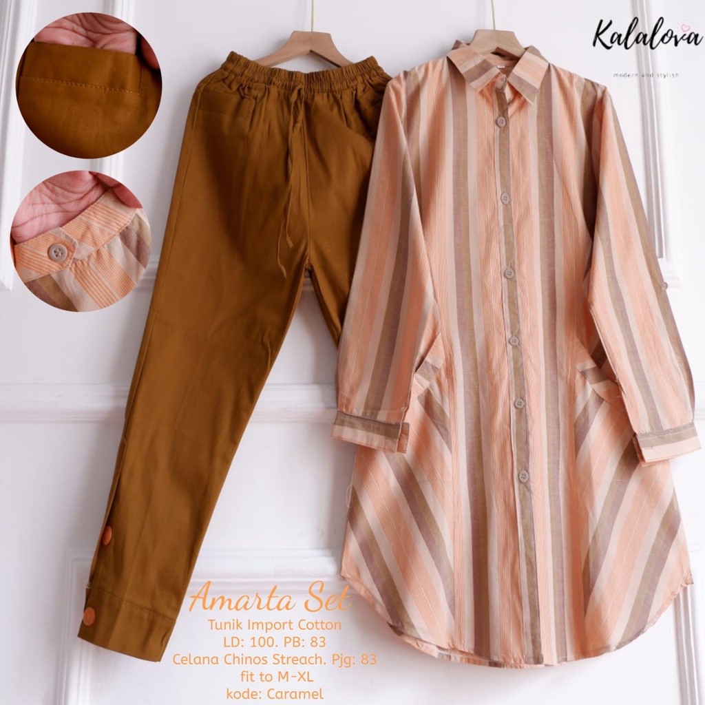 AJENG SET / AMARTA SET / HAIM SET / SETELAN TUNIK / SETELAN SALUR / SETELAN KEMEJA / SETELAN KERJA /