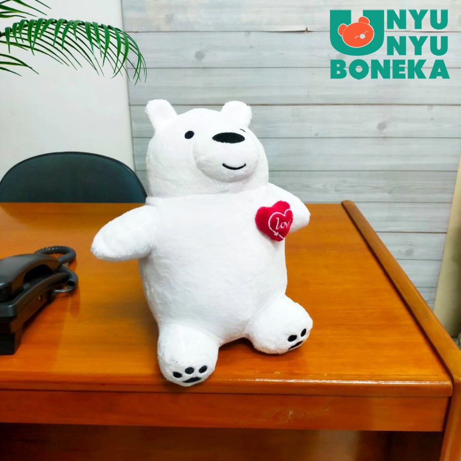 Boneka Sit We Bear Bare Hati Size 10&quot;/16cm/hadiahvalentine/souvenir/mainananak