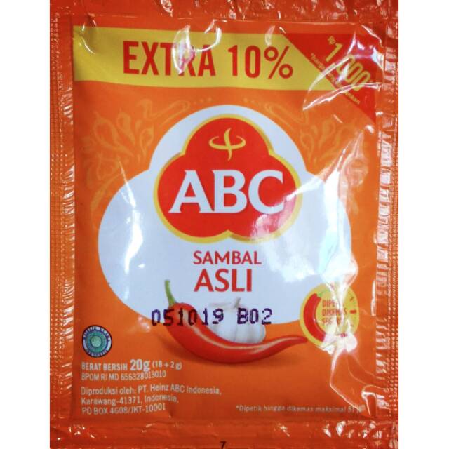 

Saos Sambal ABC sachet