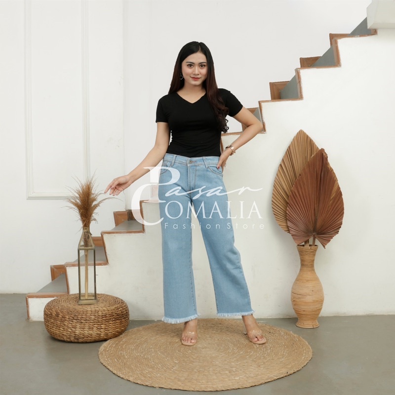 JEANS KULOT RAWIS WANITA PREMIUM