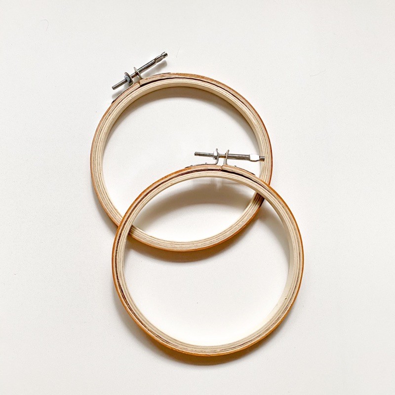 HOOP KAYU SULAM 15cm PEMBIDANG KAYU / MINDANGAN / HOOP SULAM / alat menyulam