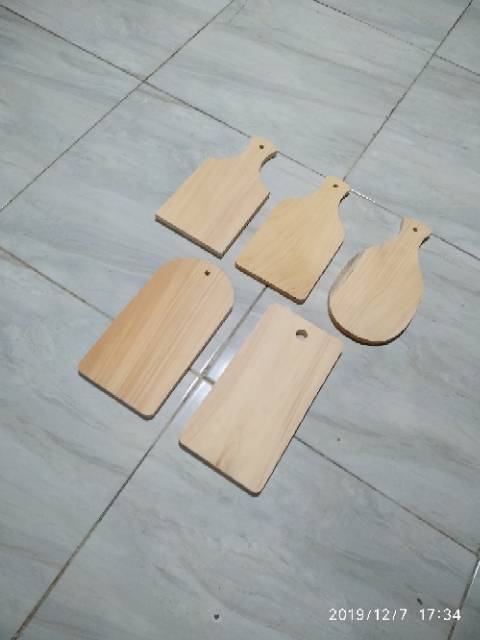 Talenan Kayu Pinus mini 23 x 12 MURAH TEBAL / Wooden Cutting Board