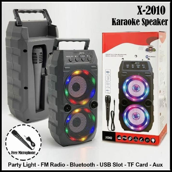 Xtm2010 Speaker Bluetooth+ Mic Karaoke Speaker Karaoke Xtm-2010