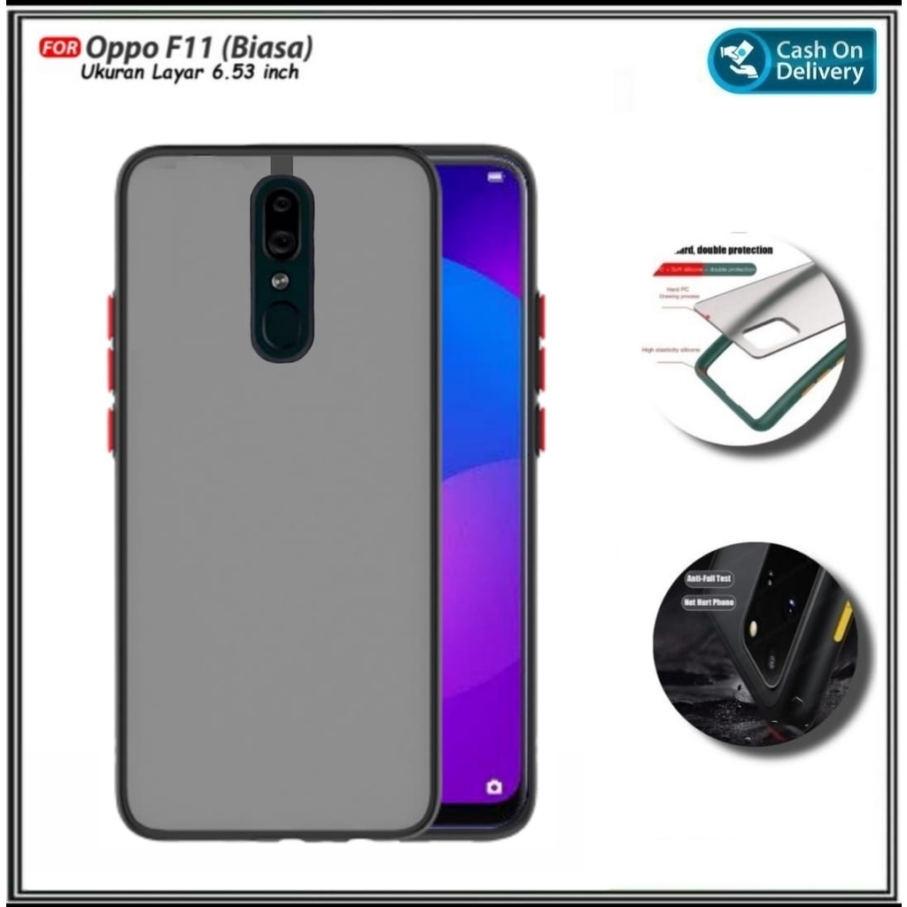 Case Oppo F11 2019 Hard Soft My Choise Armor Matte Bumper Aero Dove Acrylic Shockprooft Transparent Matte Casing Hp Cover