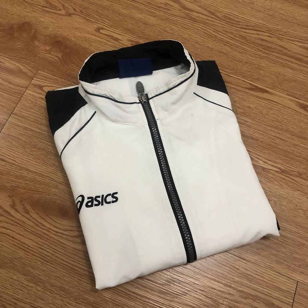 CUMA ADA SATU Jaket Thrift Brand Asics Cus Item Putih Asic
