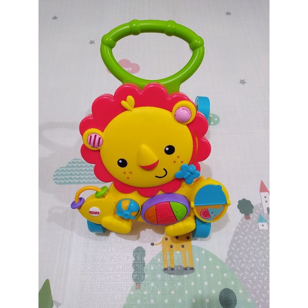 Preloved Fisher Price pushwalker Lion