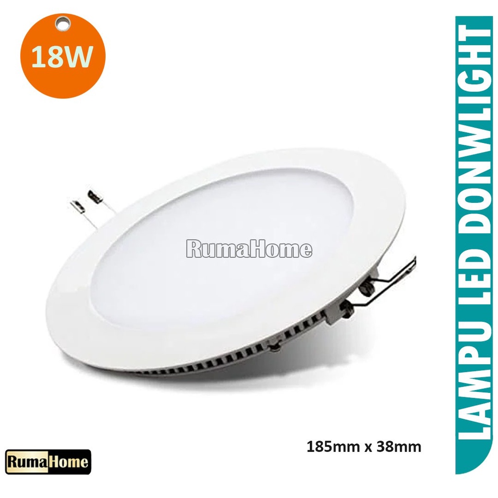 Lampu Downlight LED Panel 6W/12W/18W/24W PUTIH Tipis Bulat Inbow bergaransi