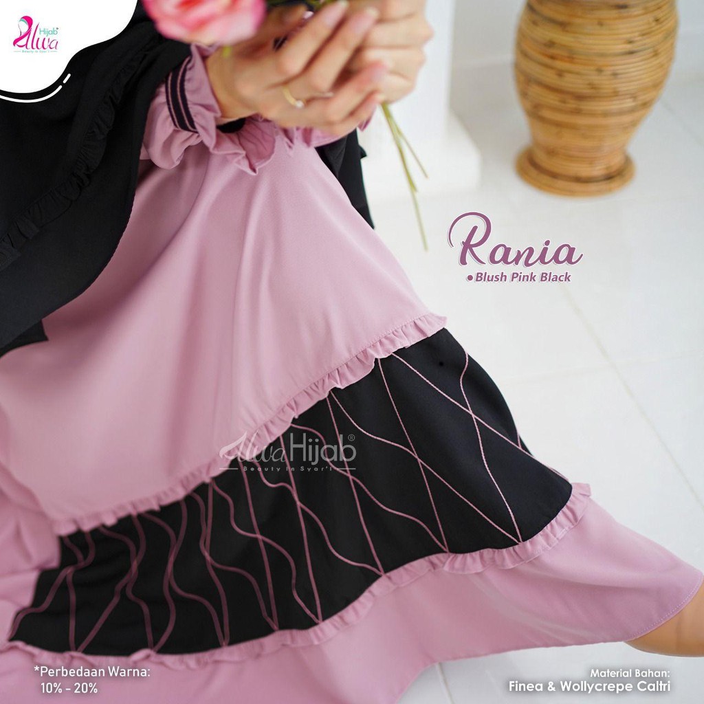 GAMIS RANIA 1 SET KHIMAR || ALWA HIJAB