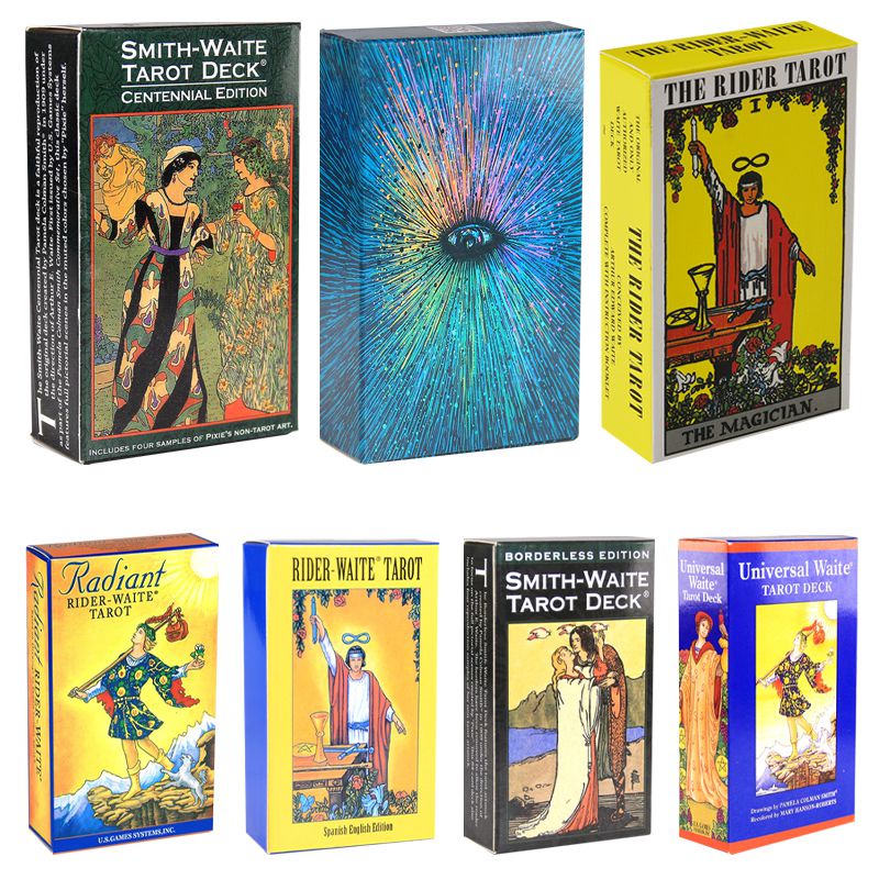 Rider Waite Smith Kartu Tarot Oracle Board Game Prisma Visions Radiant Untuk Pertemuan Keluarga