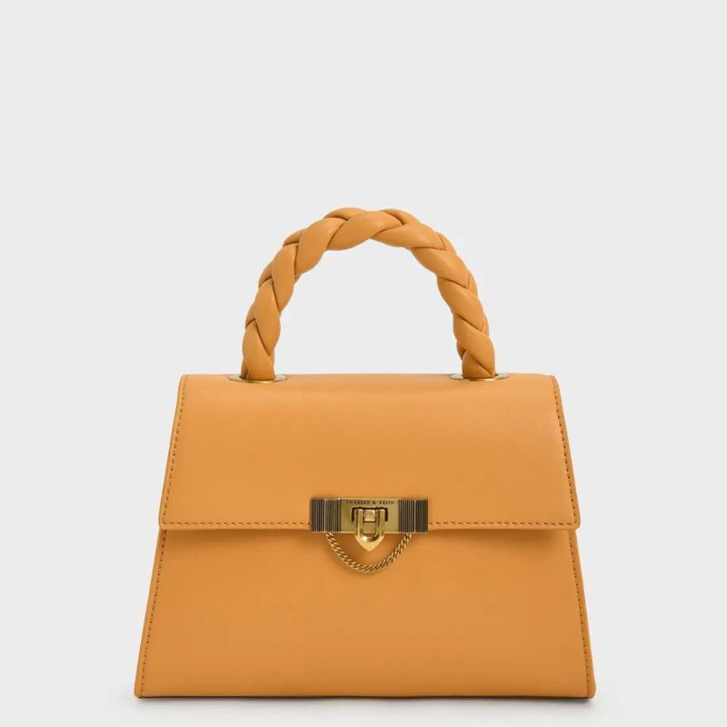 CK Tallulah Braided Handle Trapeze Bag