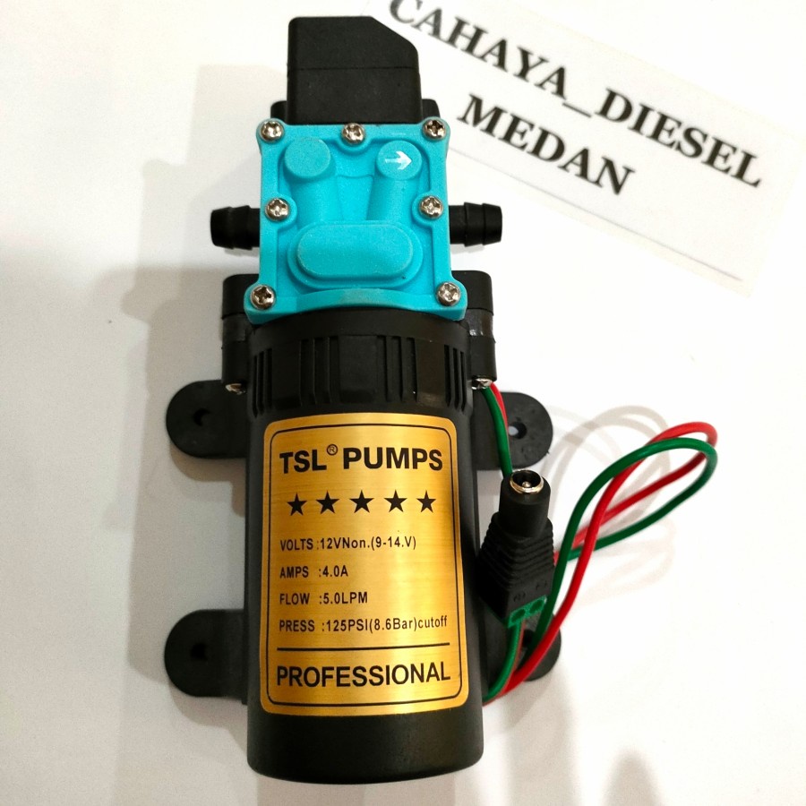 DINAMO SPAYER 12V DC POMPA AIR TEKANAN TINGGI 125 PSI SOKET SOKET