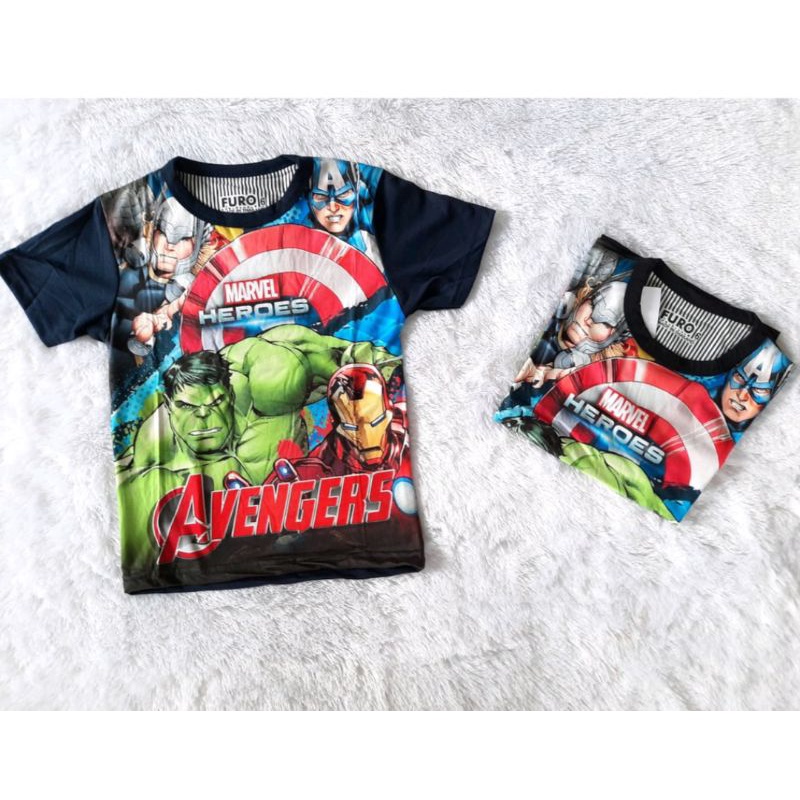 kaos avengers baju anak laki laki kaos anak 4-7 tahun
