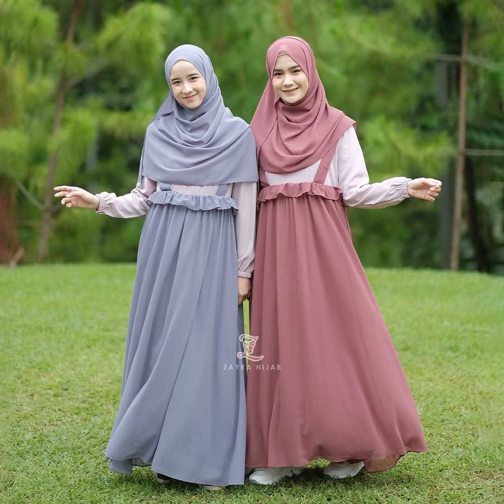 Grosir Aberia kancing full / gamis rayon Elegan