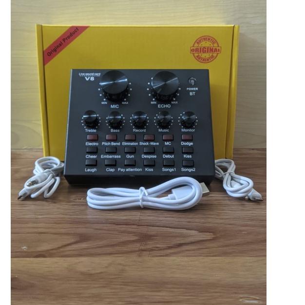 Sound card V8 Mixer Bluetooth SoundCard V8 Audio Soundcard New