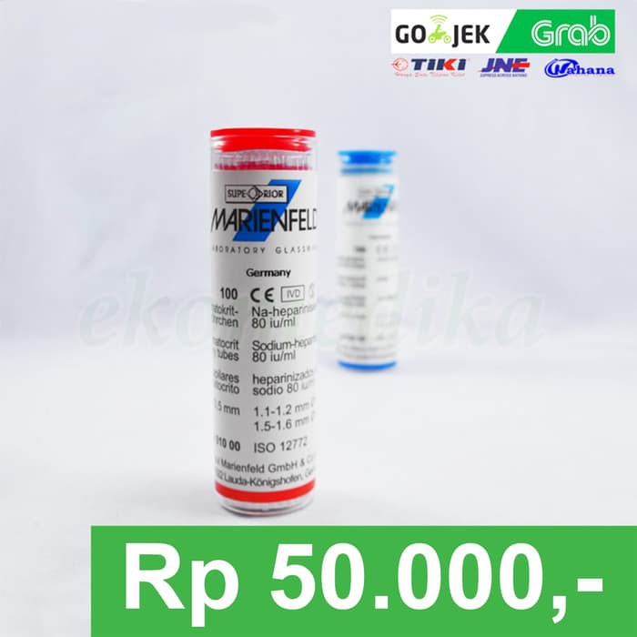 SUPERIOR HEMATOKRIT TUBE HEPARIN (MERAH)_100EA