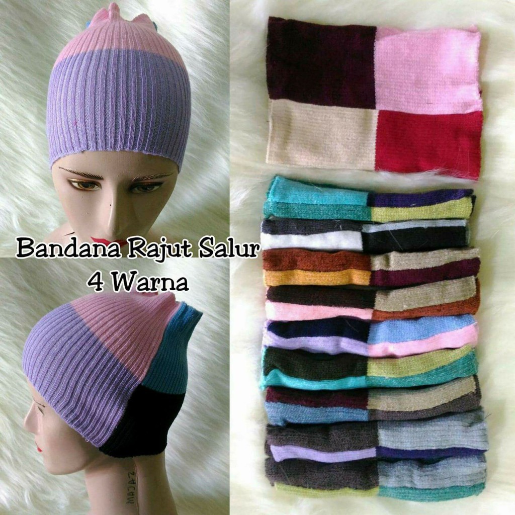 [BRAND HUSNA HIJAB]  Ciput Rajut 4 Warna Ecer / Ciput 4 Warna