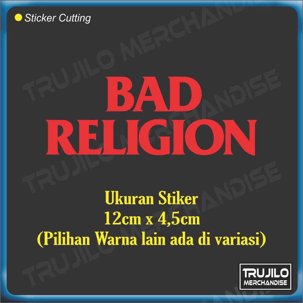 

Bad Religion Stiker Cuttinf Band 12cmx4.5cm