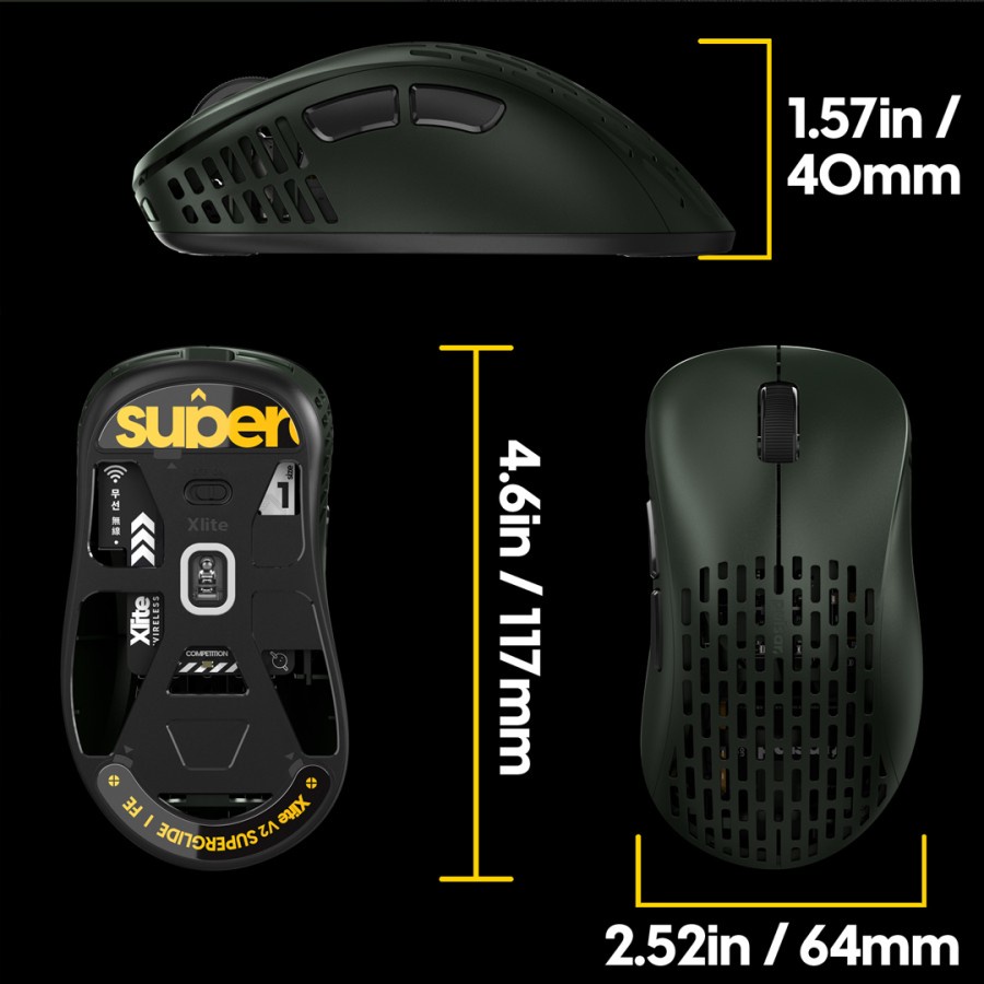 Mouse Pulsar Xlite V2 Mini Wireless FE Founders Edition | Mouse Gaming