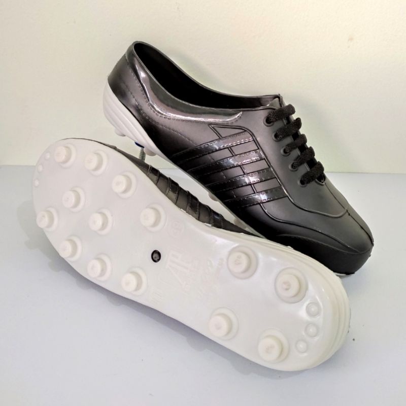 AP Boots 969 Black Sepatu Karet Pull Bola Hitam untuk Perkebunan Sawit