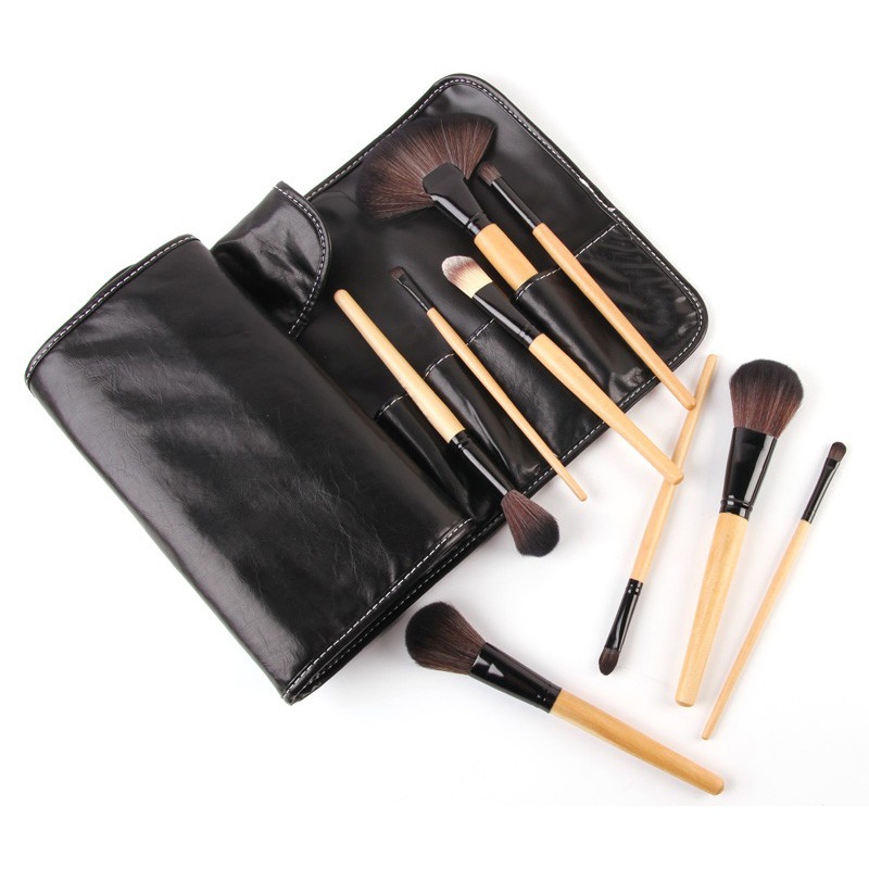 Brush Make Up Set 32pcs Free Pouch - Hitam