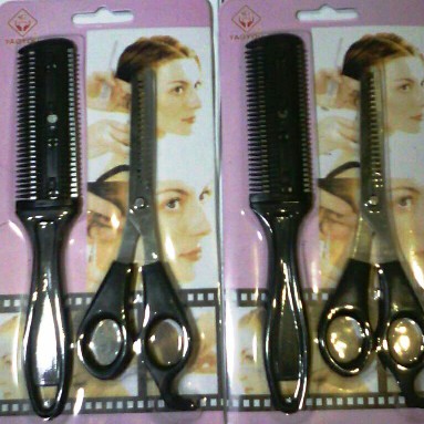 GUNTING RAMBUT GUNTING SASAK SISIR PONI ZIGZAG