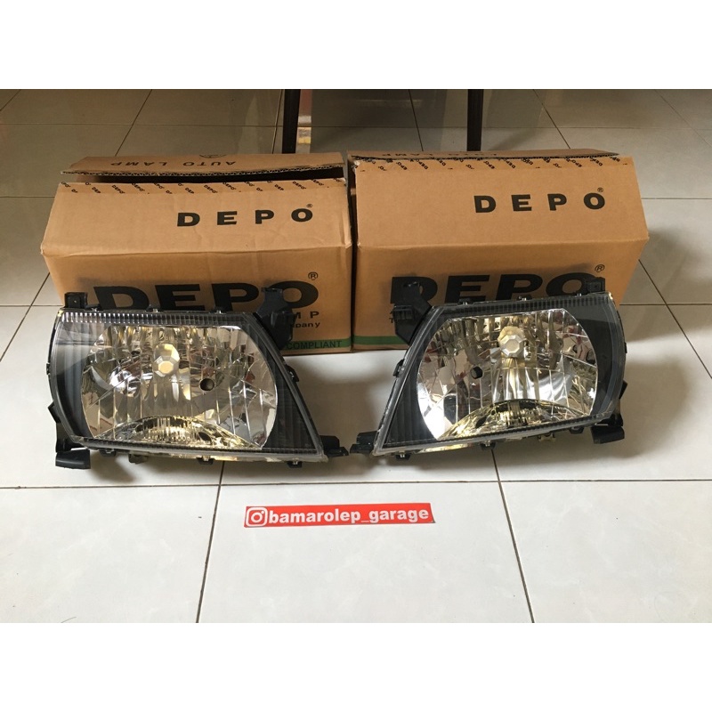 headlamp kijang kapsul 2003-2004 depo blacksmoke