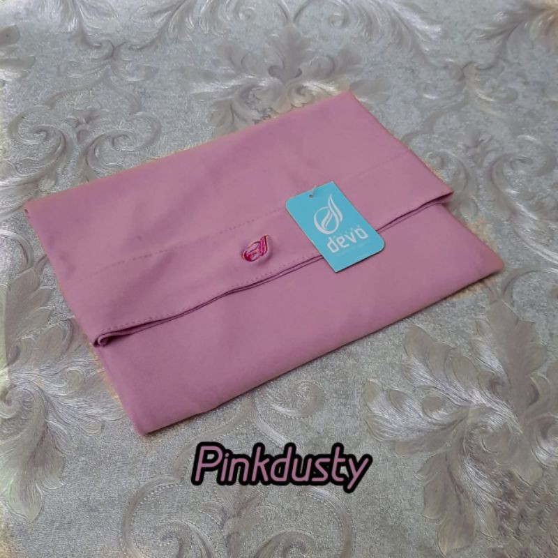 hijab instan bergo malay | jersey premium devo hijab-(Pink dusty) (BM)