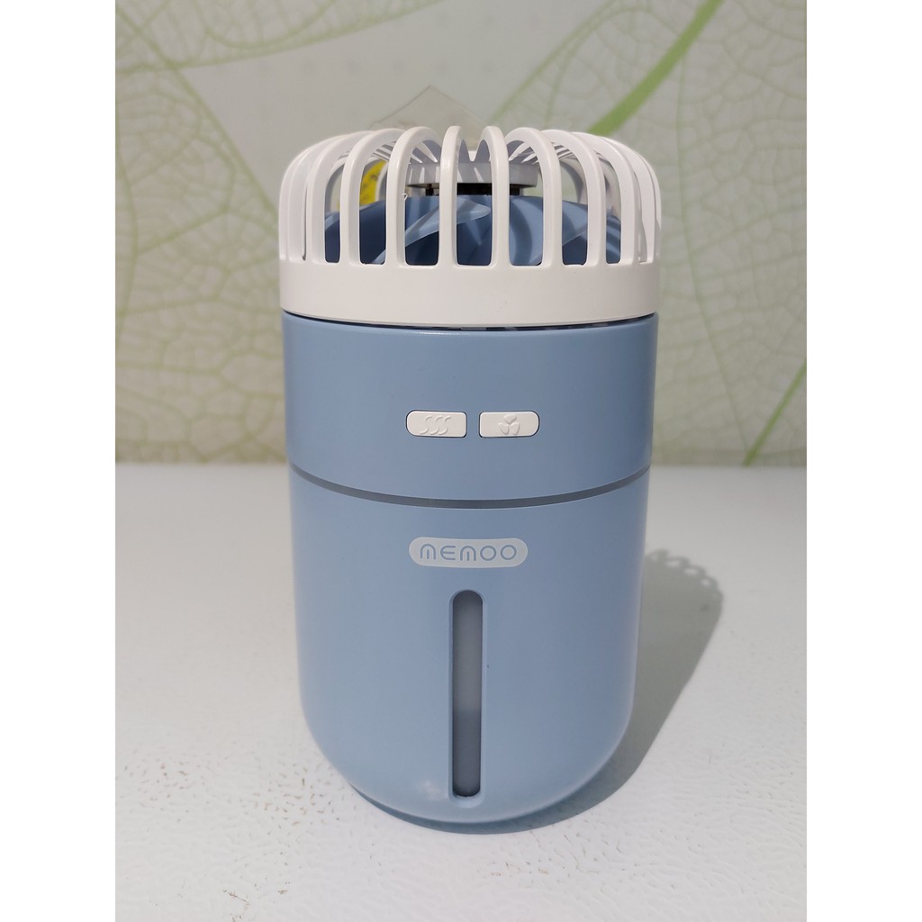 3 IN 1 KIPAS HUMIDIFIER 400ML / PELEMBAP RUANGAN / MINI RECHARGEABLE HUMIDIFIER