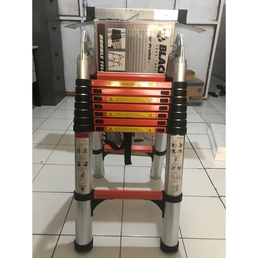 TANGGA LIPAT TELESKOPIK 5 METER DOUBLE