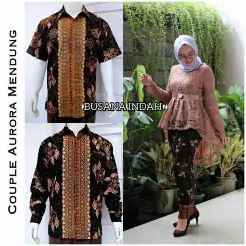 COUPLE KEBAYA MEGA MENDUNG/KEMEJA BATIK/COUPLE BATIK/ROK PLISKET/ROK DUYUNG