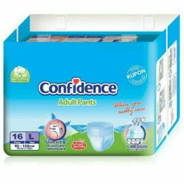 Confidence Adult Diapers Pants Popok Celana Dewasa L 16 / L16