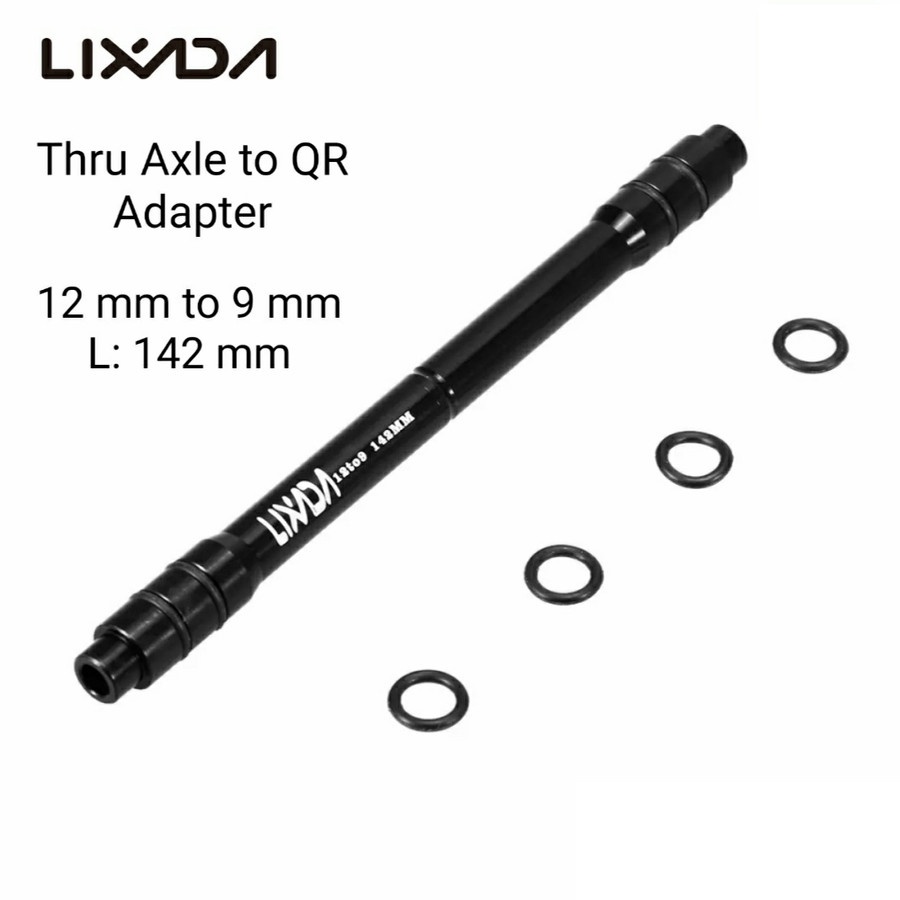 LIXADA Thru axle adapter 100mm12 TA QR 9mm12x100 to 9x100 12x142 142mm