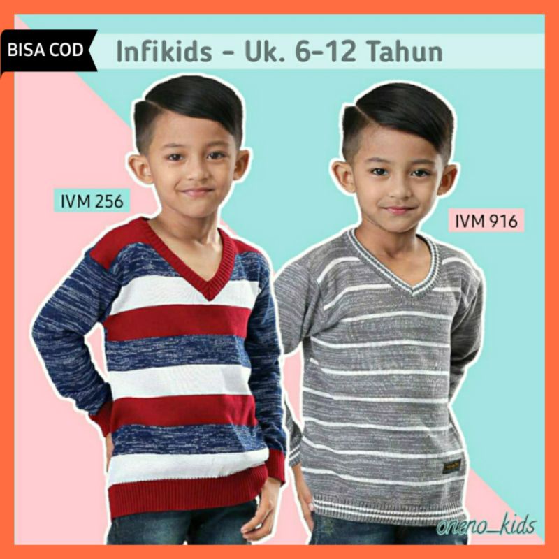 Sweater Anak Laki Laki 6-12 Tahun / Jaket Jacket Anak Cowok 6 7 8 9 10 Tahun / Sweater Rajut Anak La