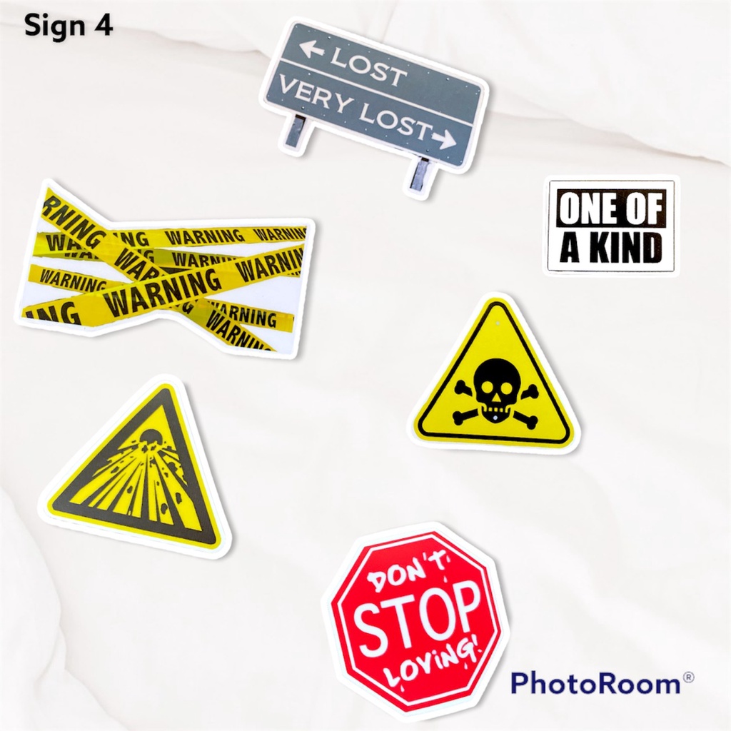 Sticker Pack Tumblr Aesthetic Sign Waterproof Hiasan Laptop Botol Tumbler Case Hp DIY Stiker Lucu Laptop Notebook