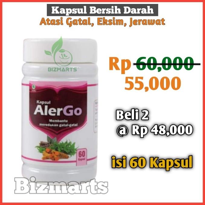 

Discount Kapsul Herbal Bersih Darah Obat Gatal Eksim Jerawat Ampuh Alergo /OBAT HERBAL ASAM URAT/OBAT HERBAL PELANGSING/OBAT HERBAL KOLESTEROL/OBAT HERBAL DIABETES